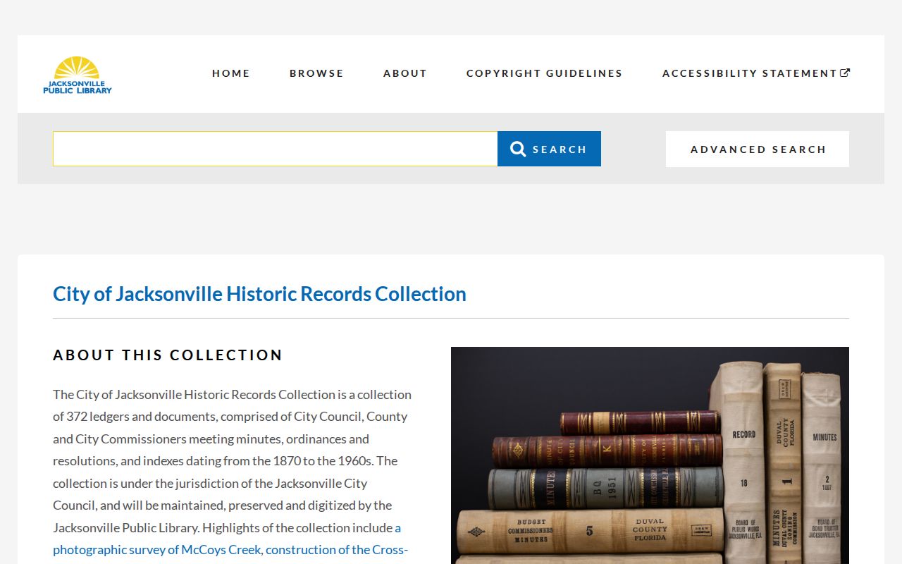 Duval County city directory research in Jacksonville City Hall historic records