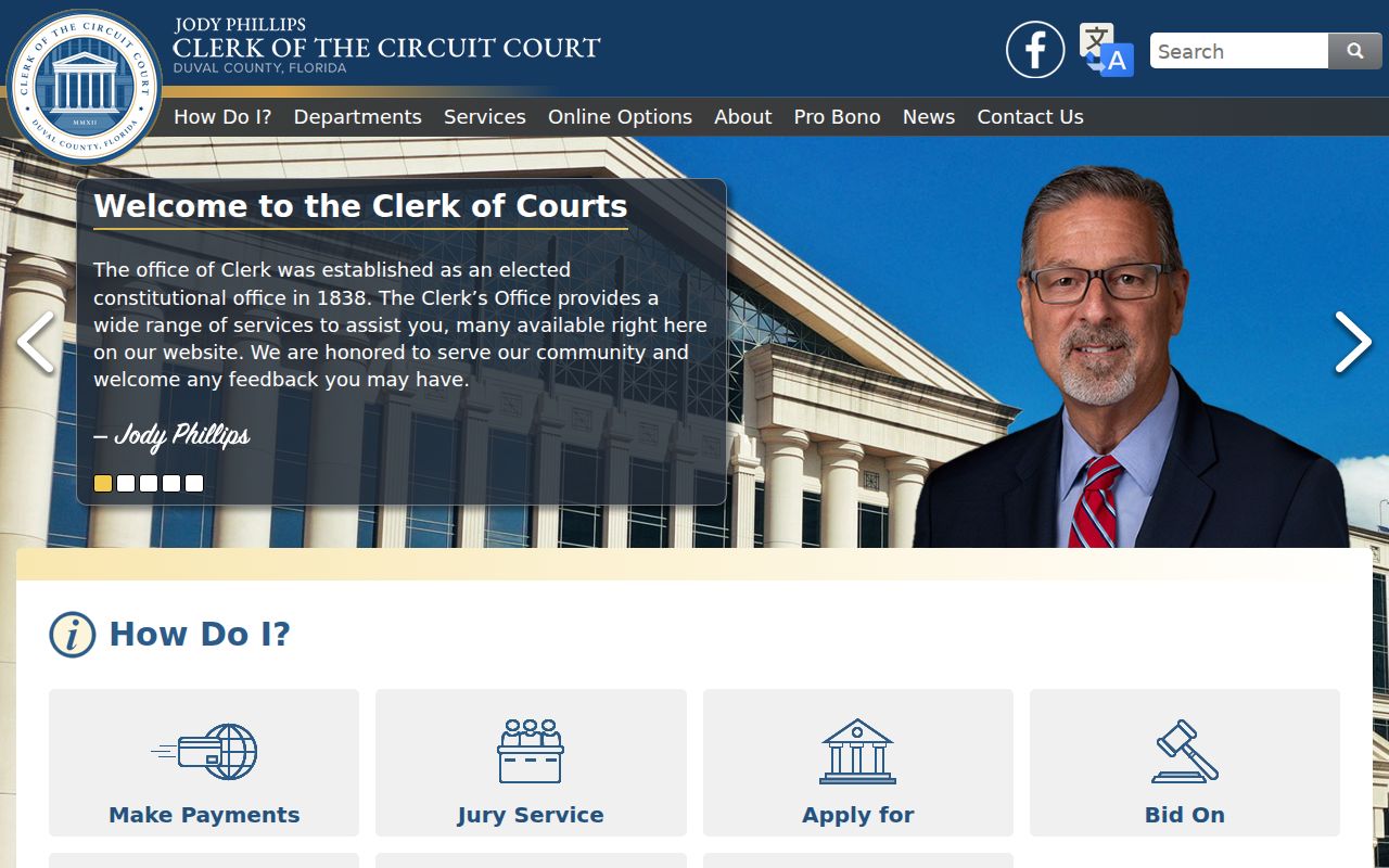 Duval County residents directory Clerk records gateway
